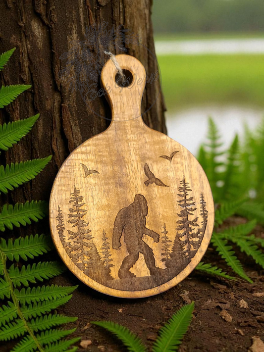Sasquatch Bigfoot Acacia Cutting Board